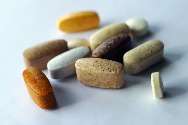 Close-up image of vitamins